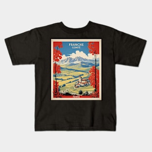 Franche Comte France Vintage Poster Tourism Kids T-Shirt